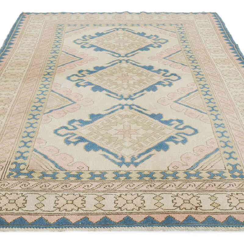 Vintage Turkish Hand-Knotted Rug - 5'  x 7'  (60" x 84") - K0065109