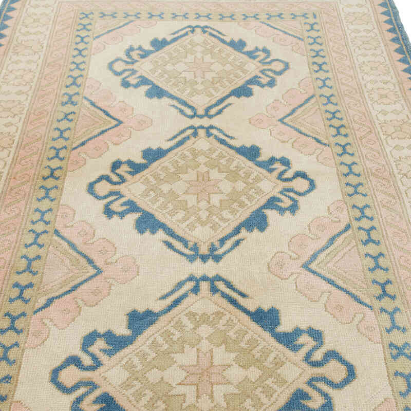 Vintage Turkish Hand-Knotted Rug - 5'  x 7'  (60" x 84") - K0065109