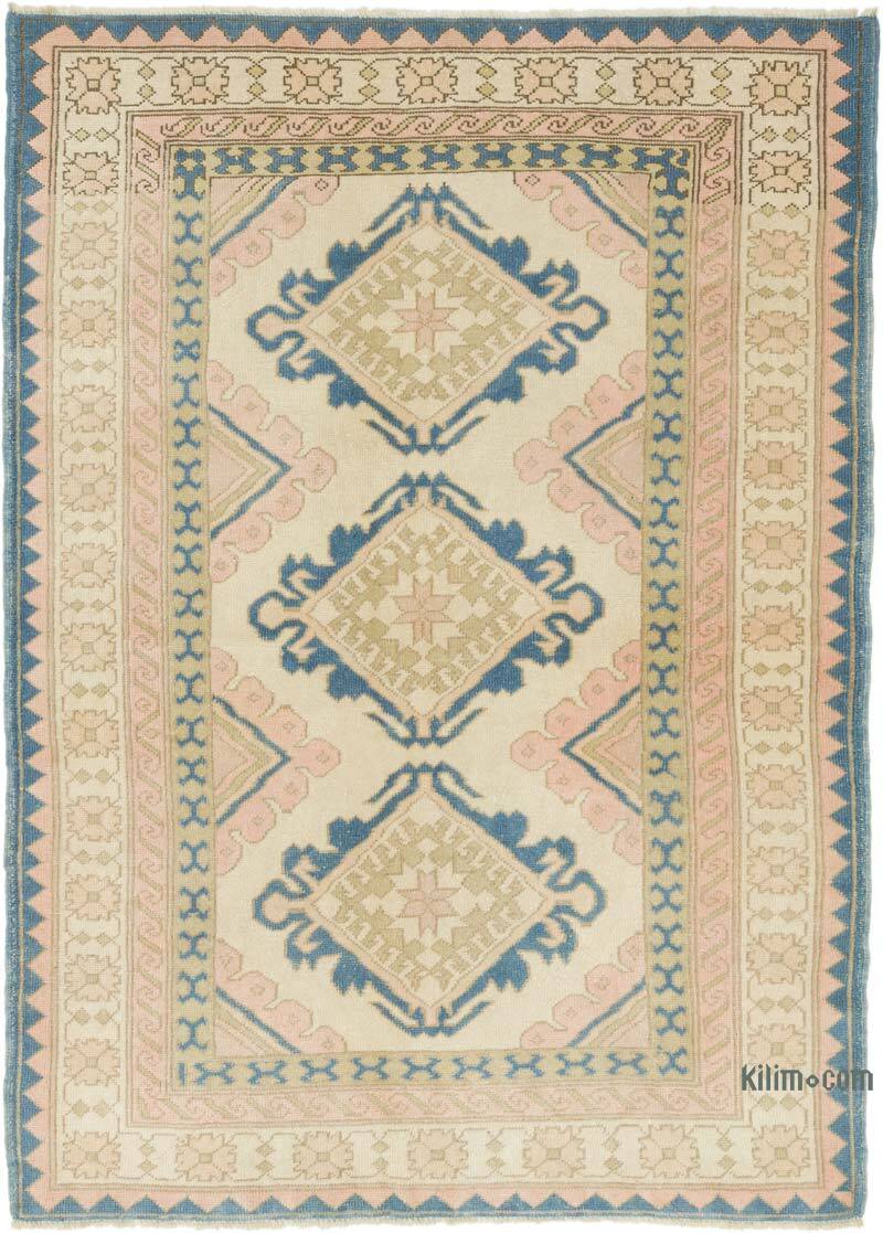 Vintage Turkish Hand-Knotted Rug - 5'  x 7'  (60" x 84") - K0065109