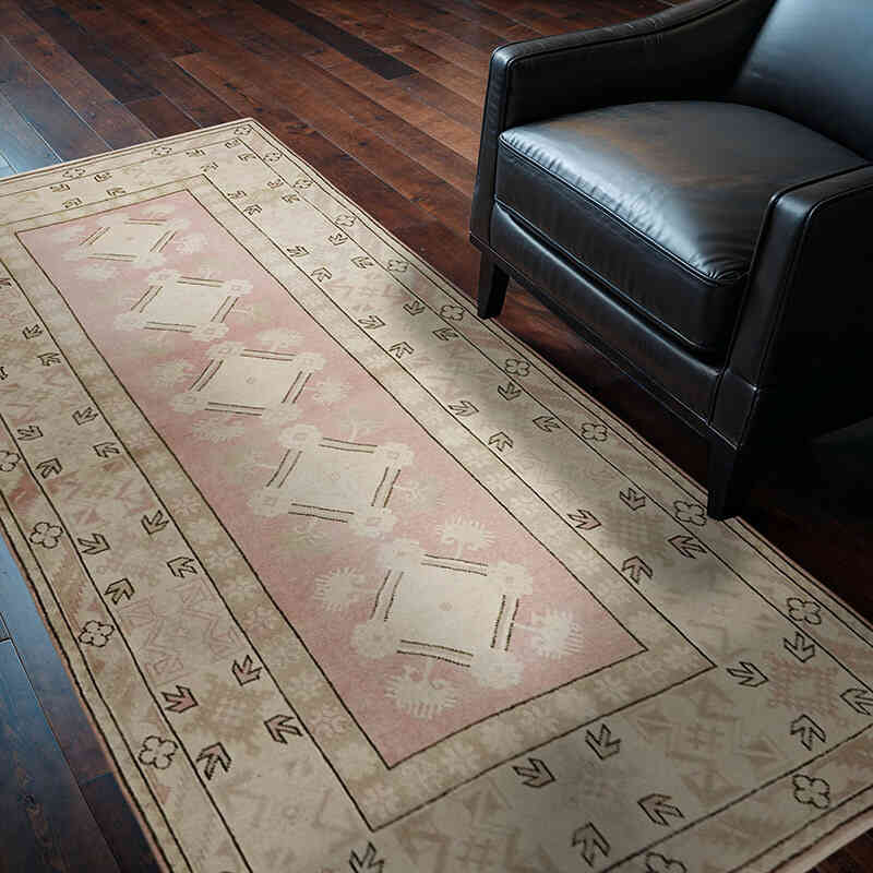 Vintage Turkish Hand-Knotted Rug - 3' 11" x 7' 1" (47" x 85") - K0065114