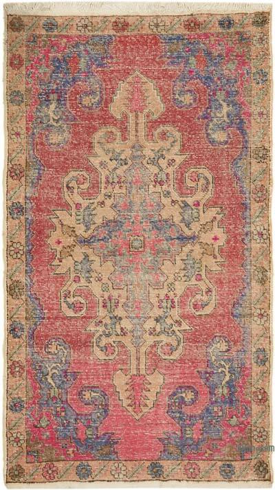 Alfombra Vintage Turca Anudada a Mano - 140 cm x 236 cm