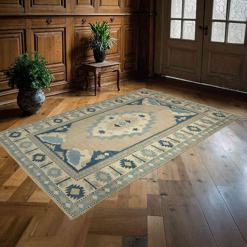 Alfombra Vintage Turca Anudada a Mano - 169 cm x 257 cm - K0065117
