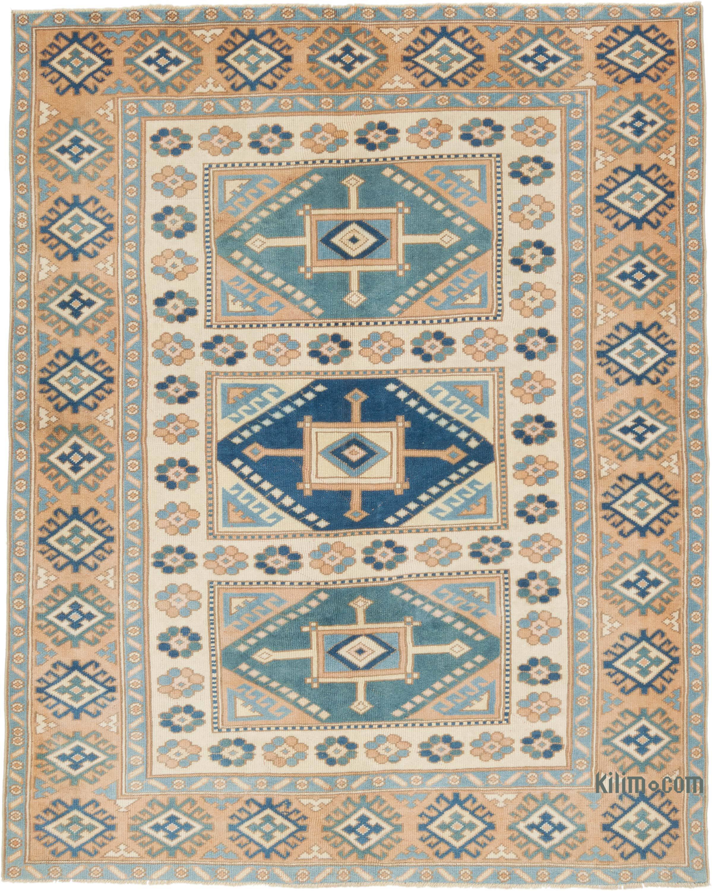 Vintage Turkish Hand-Knotted Rug - 5' 11