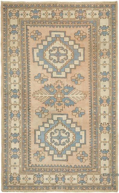 Vintage Turkish Hand-Knotted Rug - 5'  x 7' 10" (60" x 94")