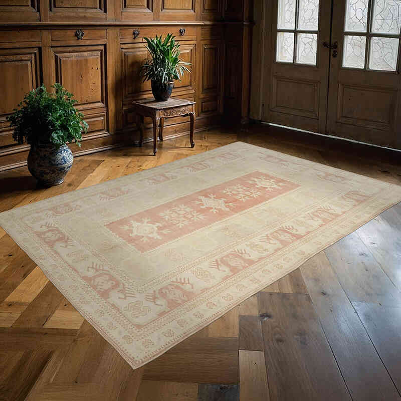 El Dokuma Vintage Halı - 160 cm x 230 cm - K0065122