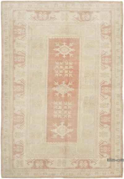 Vintage Turkish Hand-Knotted Rug - 5' 3" x 7' 7" (63" x 91")
