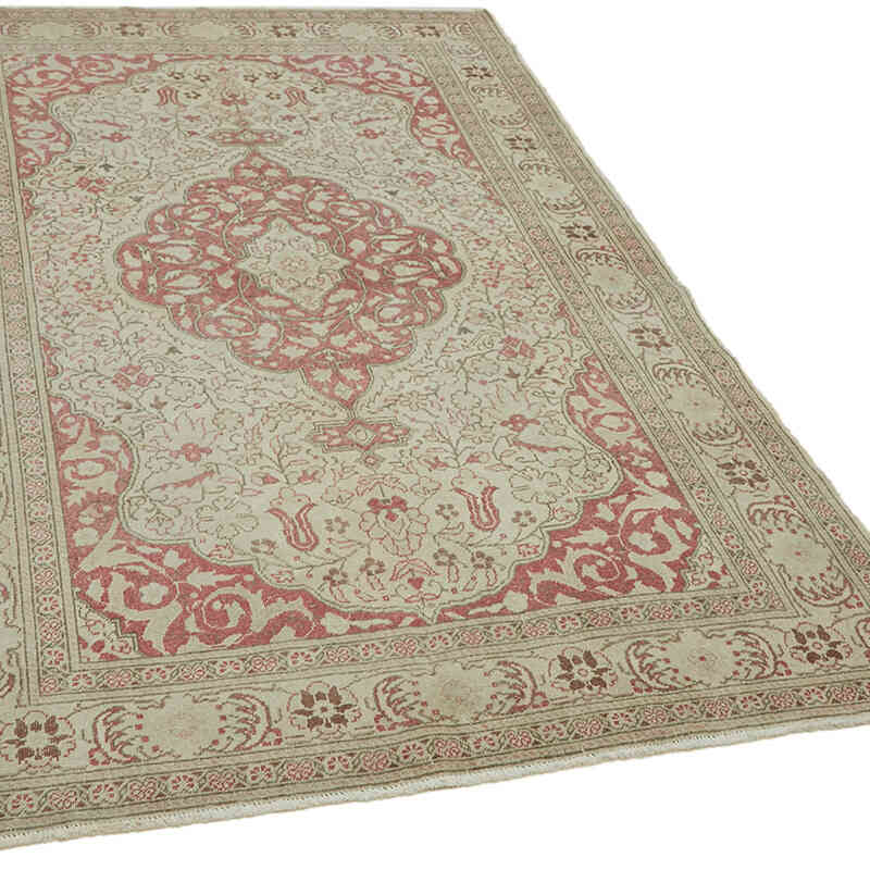 Vintage Turkish Hand-Knotted Rug - 5'  x 7' 3" (60" x 87") - K0065127