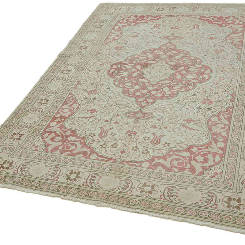 Vintage Turkish Hand-Knotted Rug - 5'  x 7' 3" (60" x 87") - K0065127