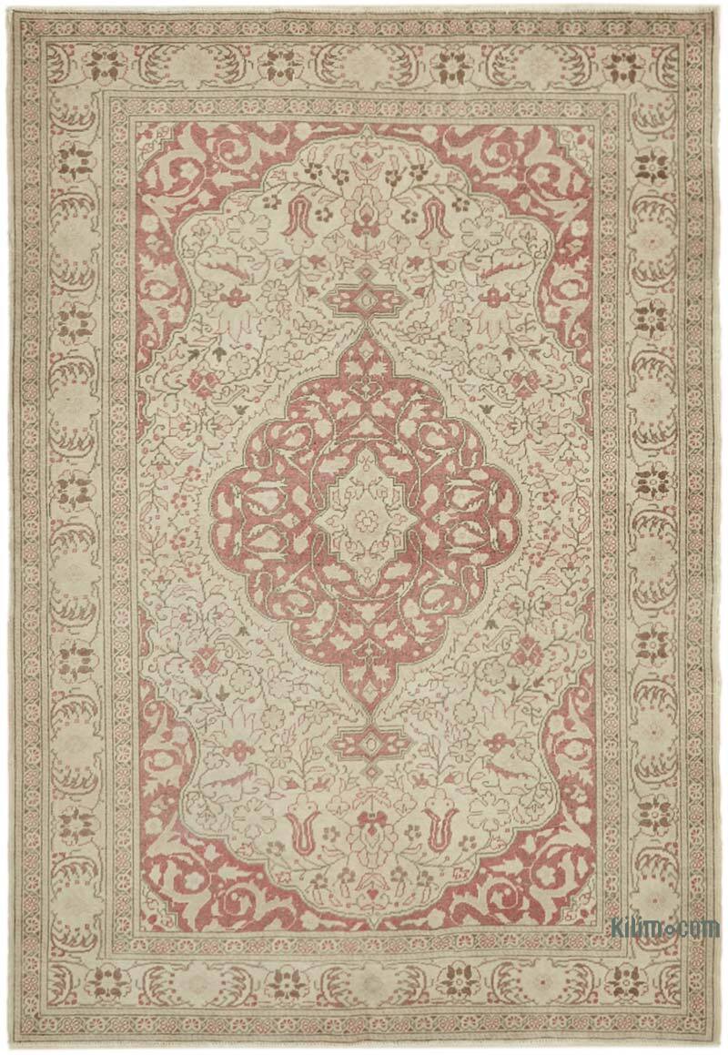 Vintage Turkish Hand-Knotted Rug - 5'  x 7' 3" (60" x 87") - K0065127