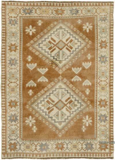 Vintage Turkish Hand-Knotted Rug - 4' 2" x 5' 8" (50" x 68")