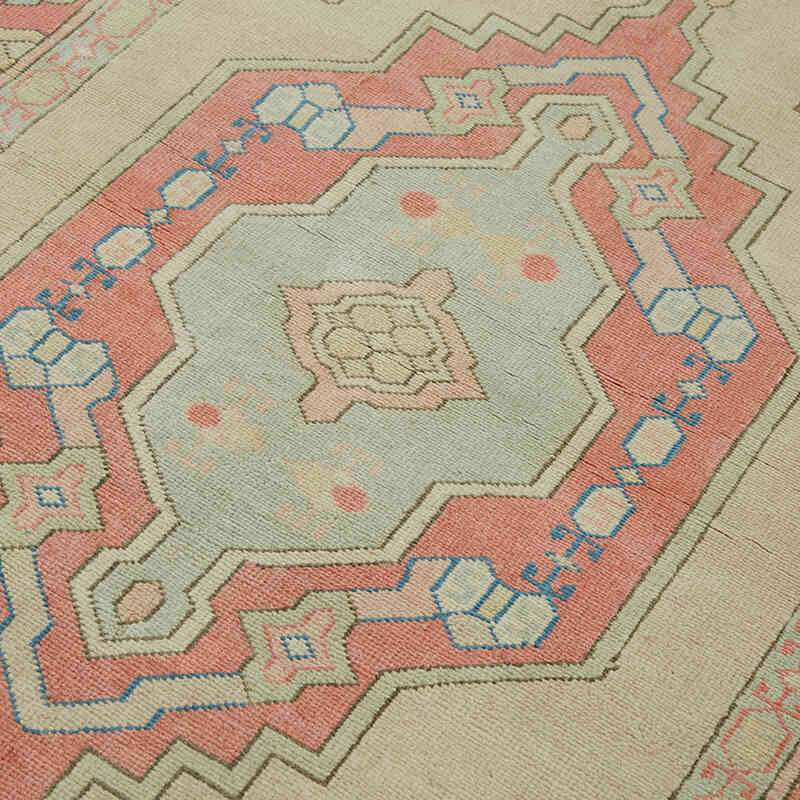 Alfombra Vintage Turca Anudada a Mano - 139 cm x 226 cm - K0065129