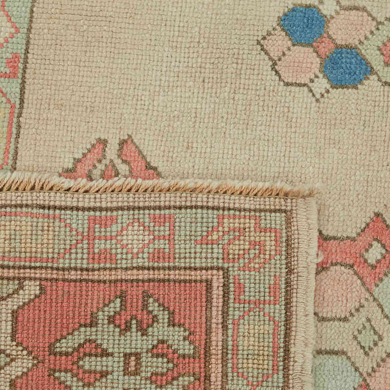 Alfombra Vintage Turca Anudada a Mano - 139 cm x 226 cm - K0065129