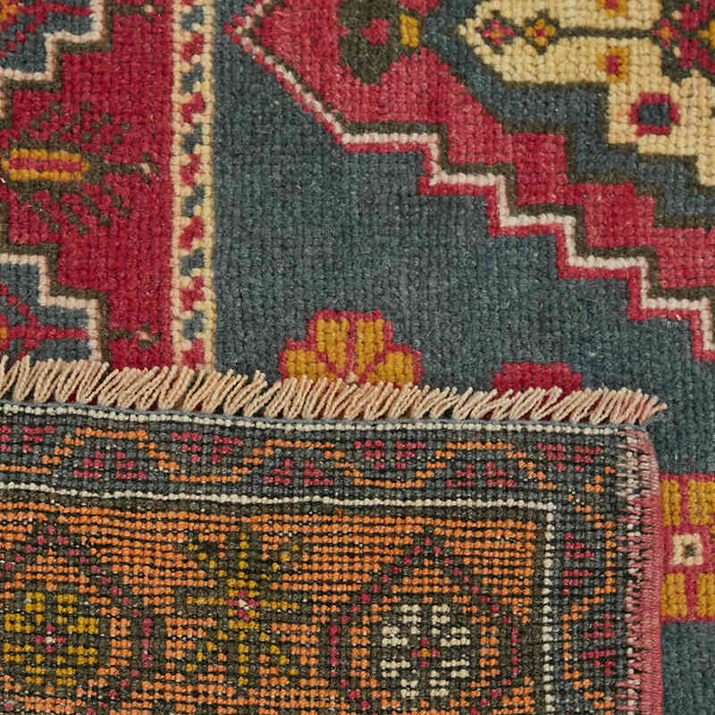 El Dokuma Vintage Halı - 131 cm x 222 cm - K0065145