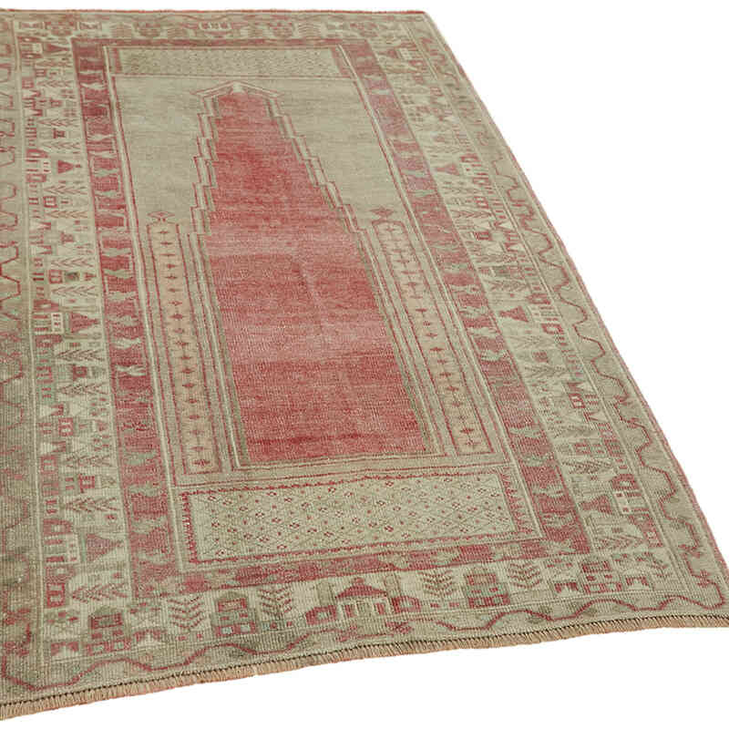 Vintage Turkish Hand-Knotted Rug - 4' 2" x 6' 3" (50" x 75") - K0065147