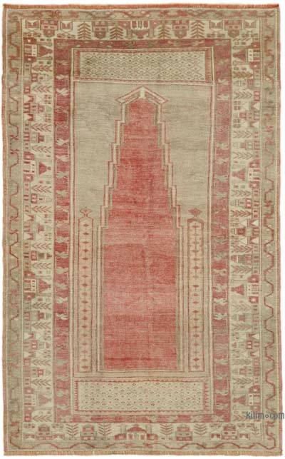 Vintage Turkish Hand-Knotted Rug - 4' 2" x 6' 3" (50" x 75")