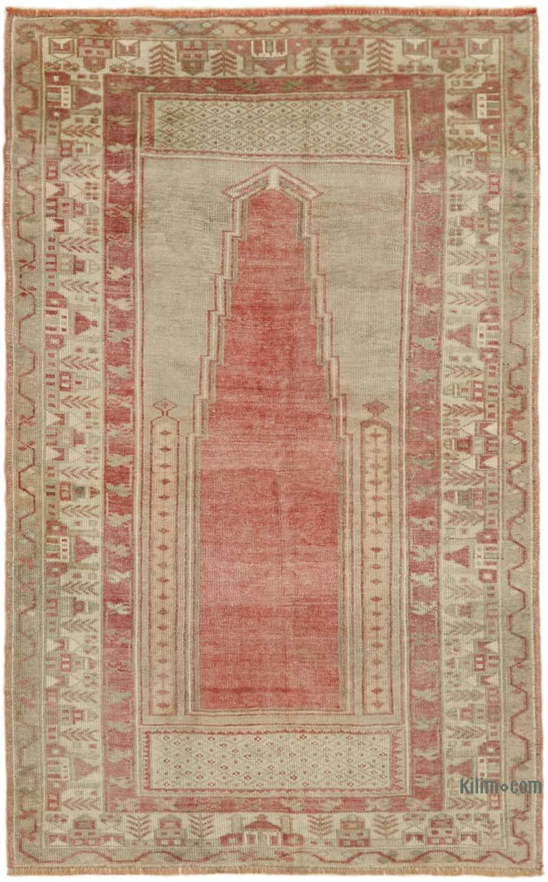 Vintage Turkish Hand-Knotted Rug - 4' 2" x 6' 3" (50" x 75") - K0065147