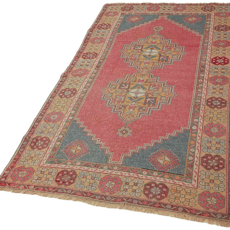 Vintage Turkish Hand-Knotted Rug - 3' 9" x 7' 2" (45" x 86") - K0065148