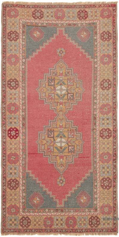 Vintage Turkish Hand-Knotted Rug - 3' 9" x 7' 2" (45" x 86")