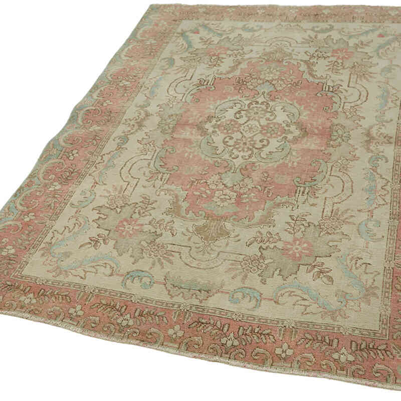 El Dokuma Vintage Halı - 142 cm x 176 cm - K0065156