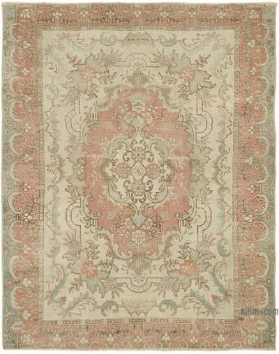 Vintage Turkish Hand-Knotted Rug - 4' 8" x 5' 9" (56" x 69")