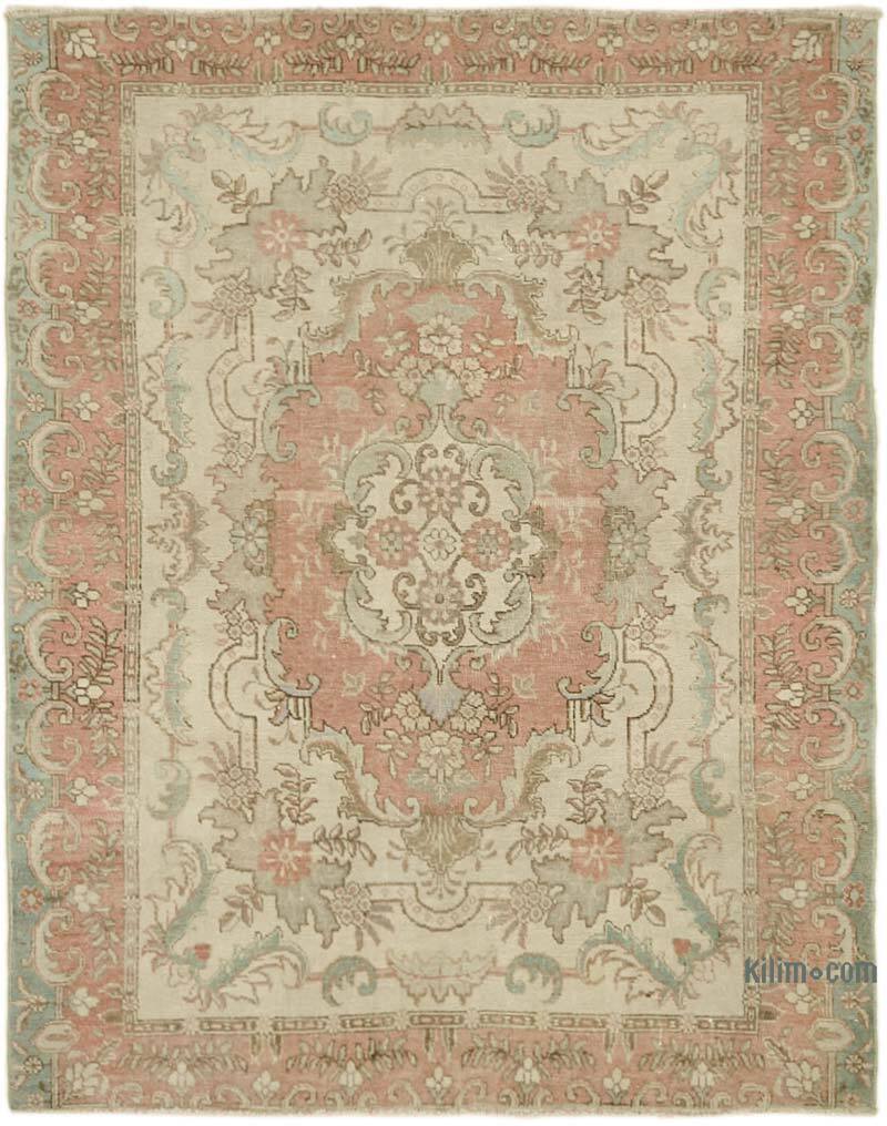 El Dokuma Vintage Halı - 142 cm x 176 cm - K0065156