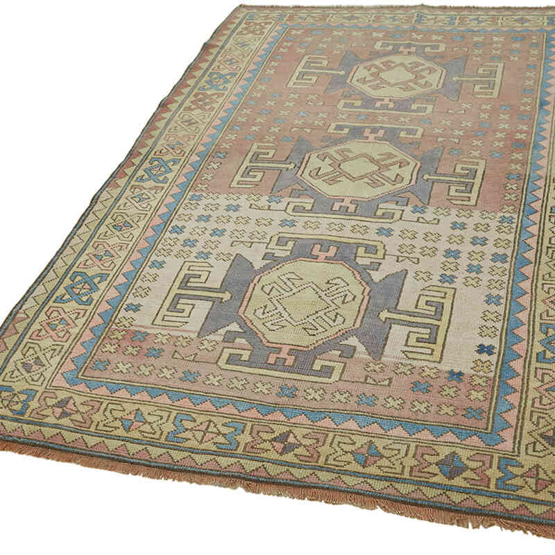 Vintage Turkish Hand-Knotted Rug - 4' 8" x 7' 3" (56" x 87") - K0065157