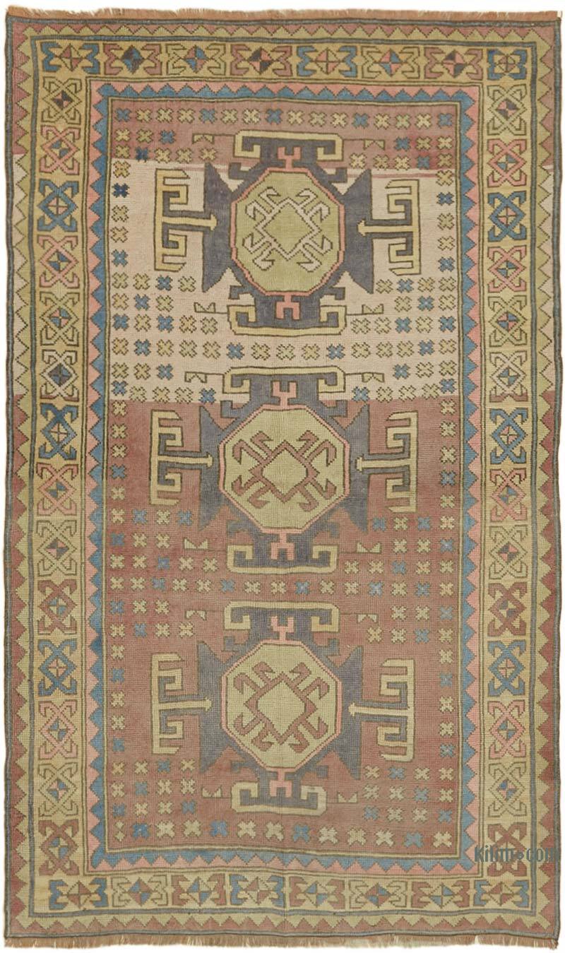 Vintage Turkish Hand-Knotted Rug - 4' 8" x 7' 3" (56" x 87") - K0065157