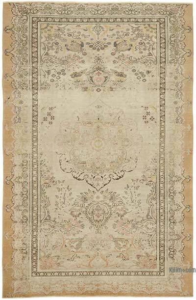 Vintage Turkish Hand-Knotted Rug - 4' 6" x 6' 10" (54" x 82")