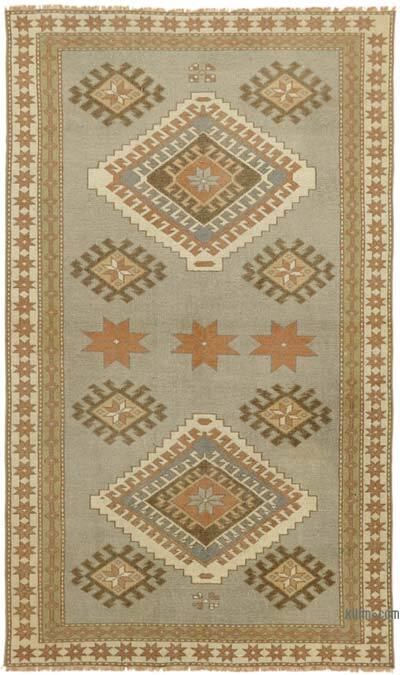 Vintage Turkish Hand-Knotted Rug - 4' 2" x 6' 11" (50" x 83")