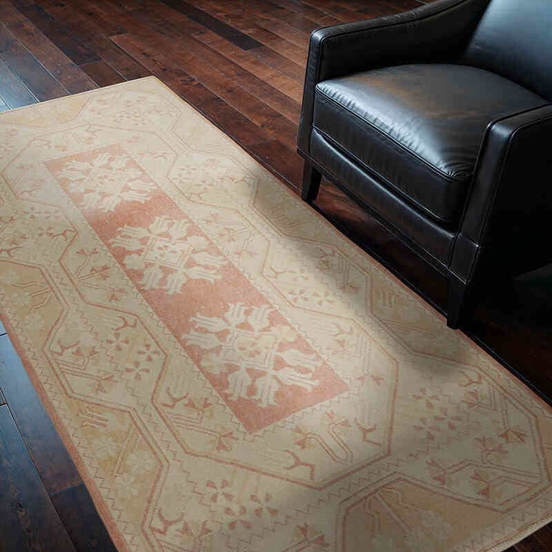 El Dokuma Vintage Halı - 116 cm x 212 cm - K0065171
