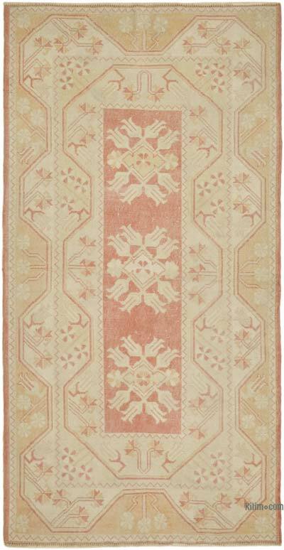 Vintage Turkish Hand-Knotted Rug - 3' 10" x 6' 11" (46" x 83")