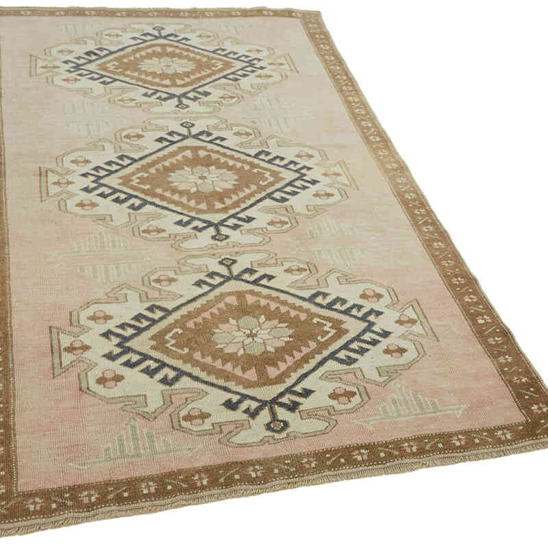 El Dokuma Vintage Halı - 124 cm x 188 cm - K0065172