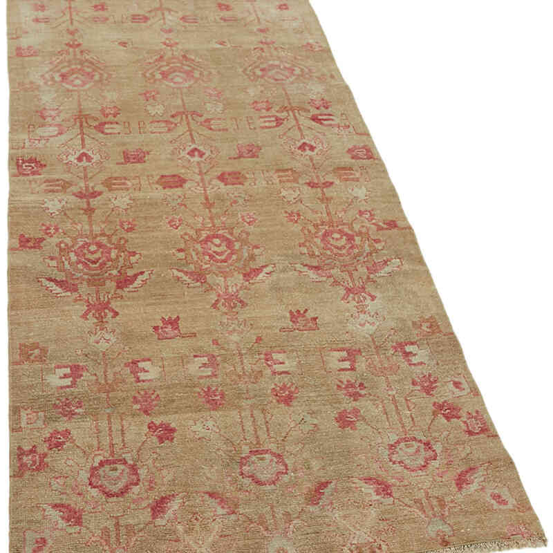 Vintage Turkish Hand-Knotted Rug - 3'  x 7' 5" (36" x 89") - K0065214
