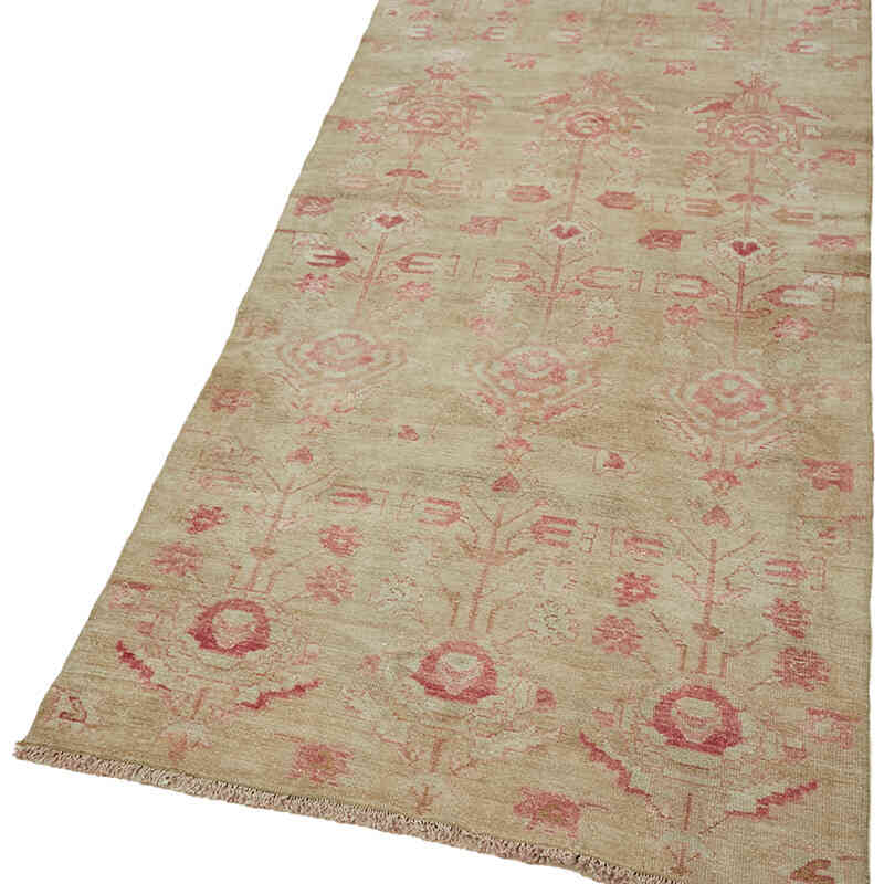 Vintage Turkish Hand-Knotted Rug - 3'  x 7' 5" (36" x 89") - K0065214