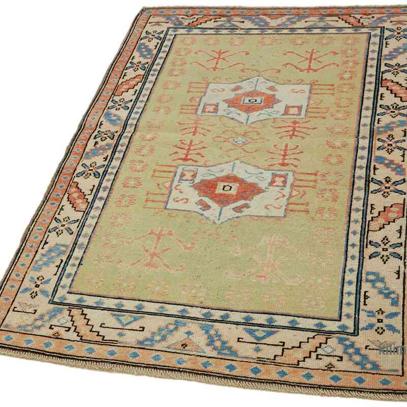 El Dokuma Vintage Halı - 102 cm x 152 cm - K0065238