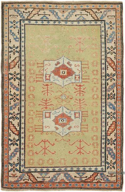 El Dokuma Vintage Halı - 102 cm x 152 cm