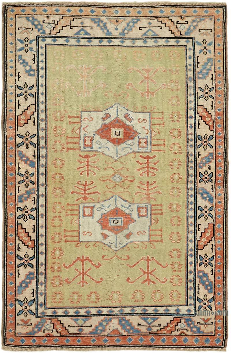 El Dokuma Vintage Halı - 102 cm x 152 cm - K0065238