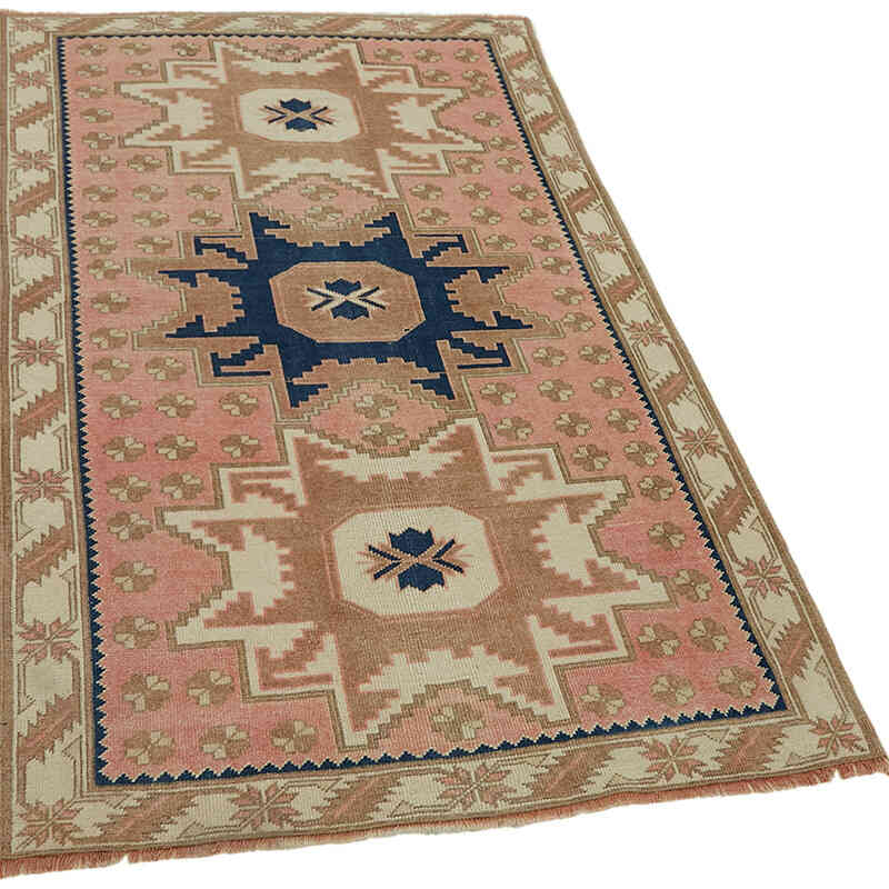 Alfombra Vintage Turca Anudada a Mano - 104 cm x 169 cm - K0065242
