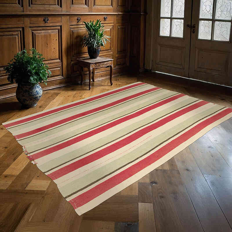 Alfombra Vintage Anatolian Kilim - 155 cm x 220 cm - K0065279