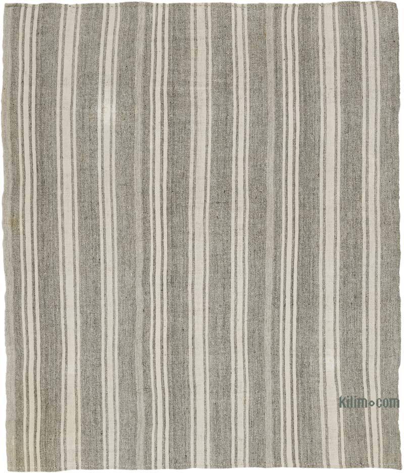 Vintage Anatolian Kilim Rug - 7' 1" x 8' 7" (85" x 103") - K0065280