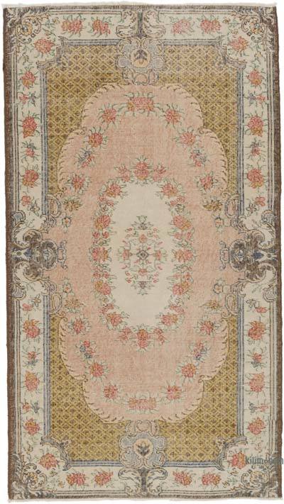 Alfombra Vintage Turca Anudada a Mano - 120 cm x 215 cm