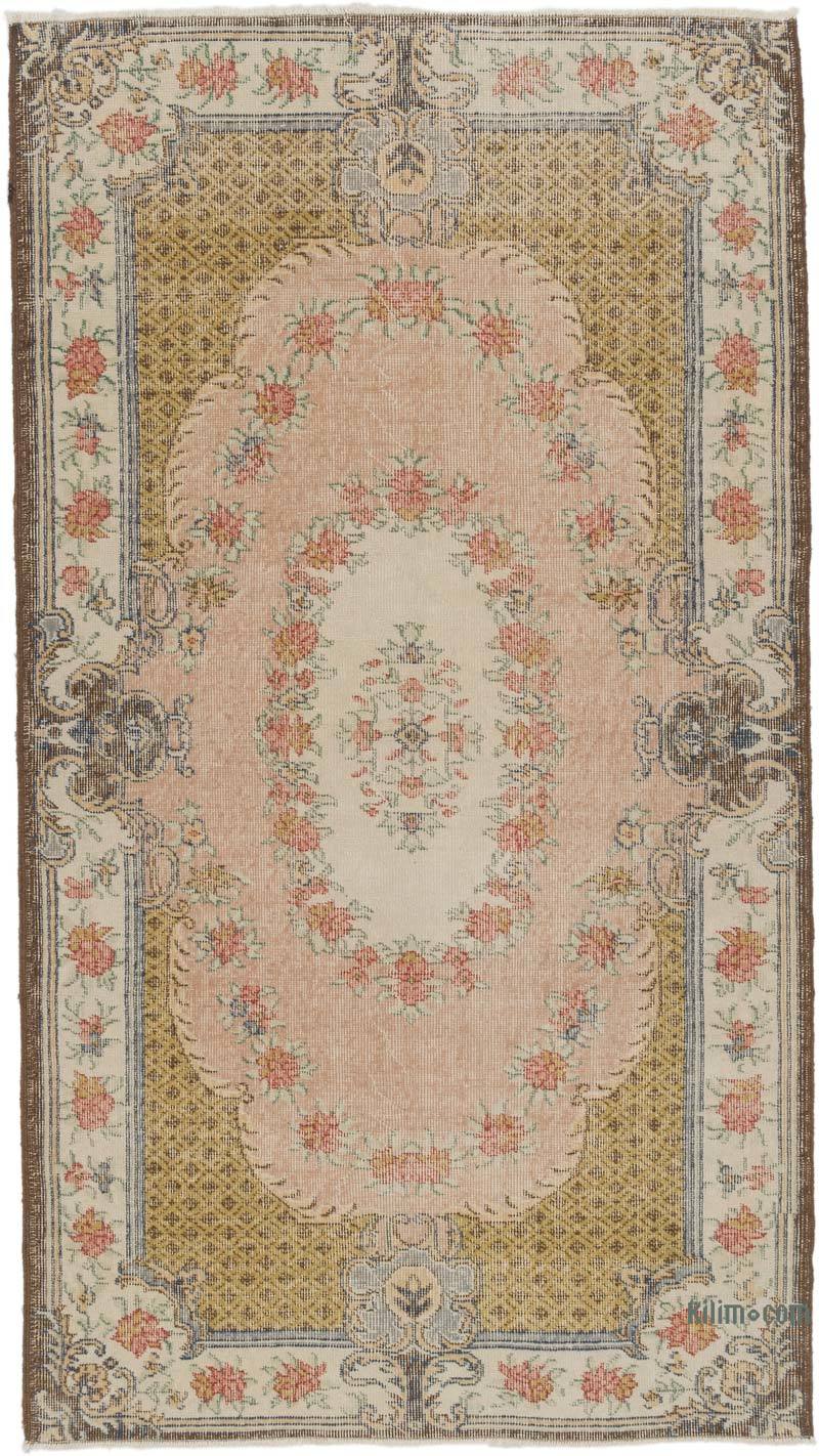 Vintage Turkish Hand-Knotted Rug - 3' 11" x 7' 1" (47" x 85") - K0065305