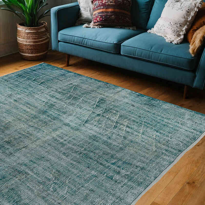 Alfombra Turca Vintage Sobre-teñida - 167 cm x 212 cm - K0065312
