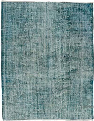 Over-dyed Vintage Hand-Knotted Turkish Rug - 5' 6" x 6' 11" (66" x 83")