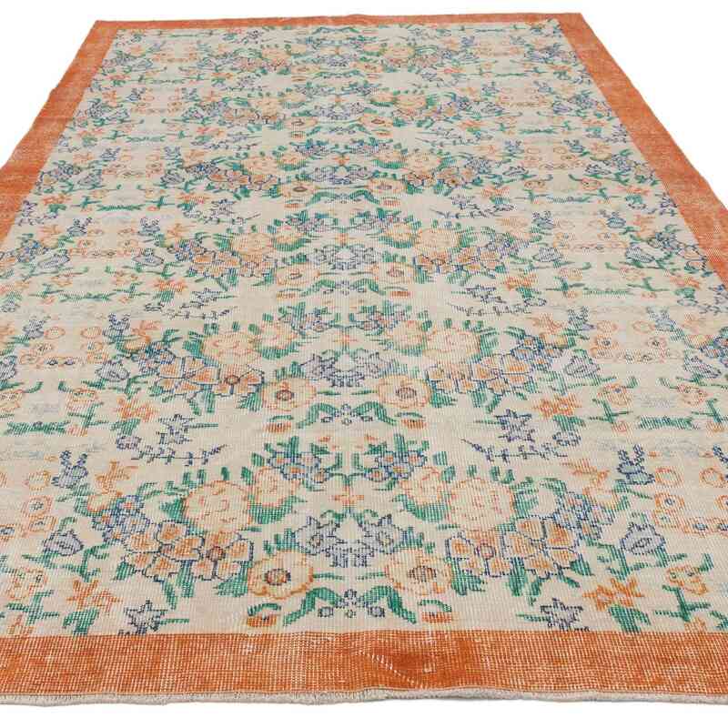 Vintage Turkish Hand-Knotted Rug - 5' 7" x 9' 5" (67" x 113") - K0065317