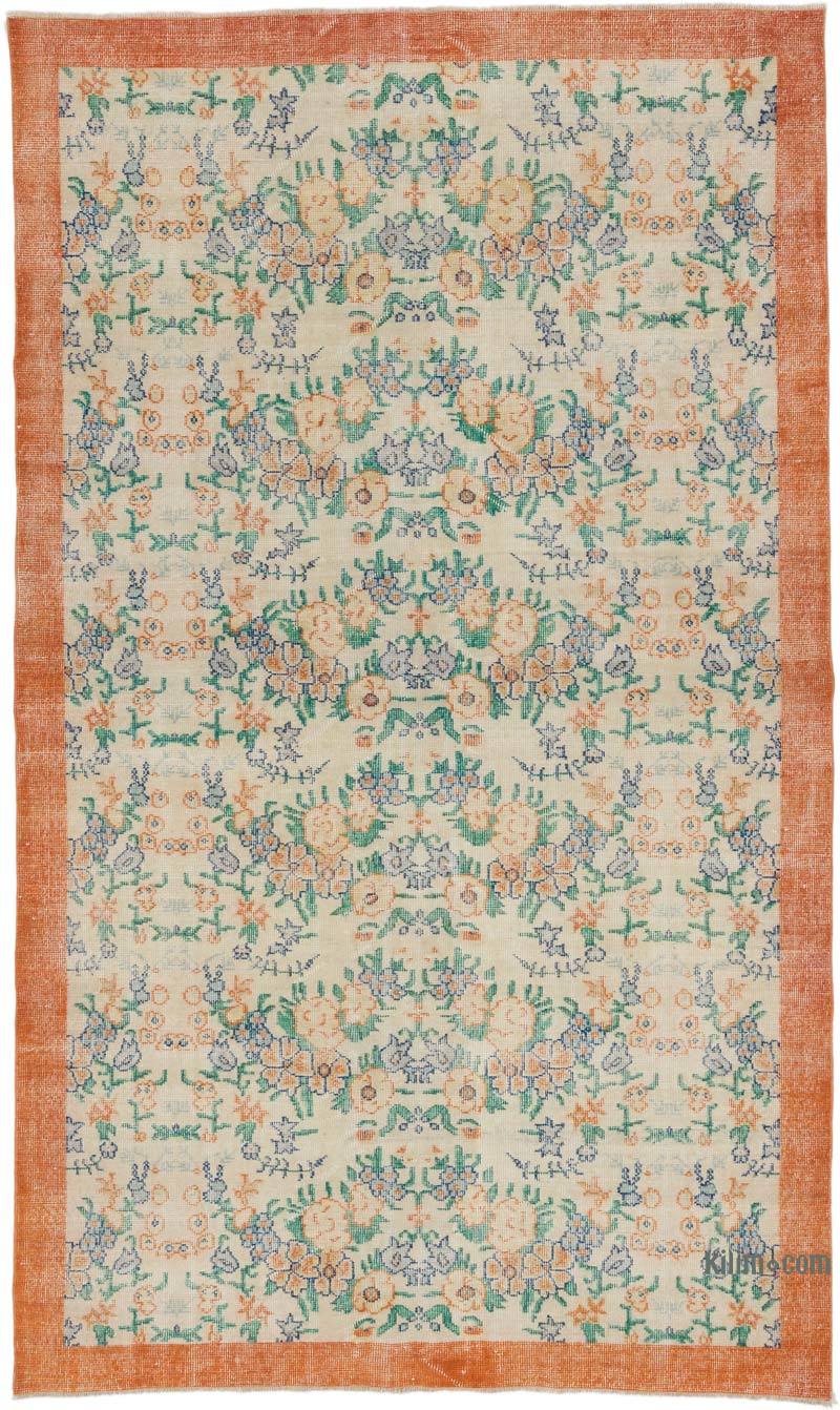 Vintage Turkish Hand-Knotted Rug - 5' 7" x 9' 5" (67" x 113") - K0065317