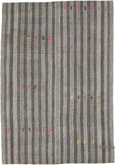 Vintage Anatolian Kilim Rug - 6' 6" x 9' 3" (78" x 111")