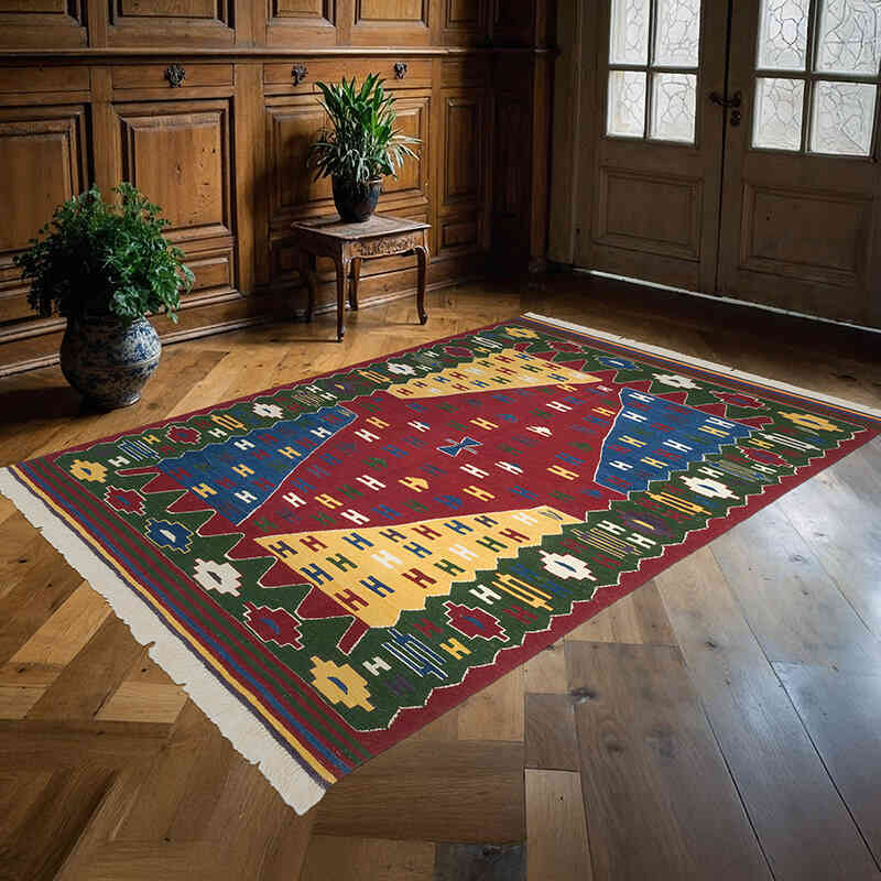 Nueva Alfombra Turca Kilim - 172 cm x 238 cm - K0065399