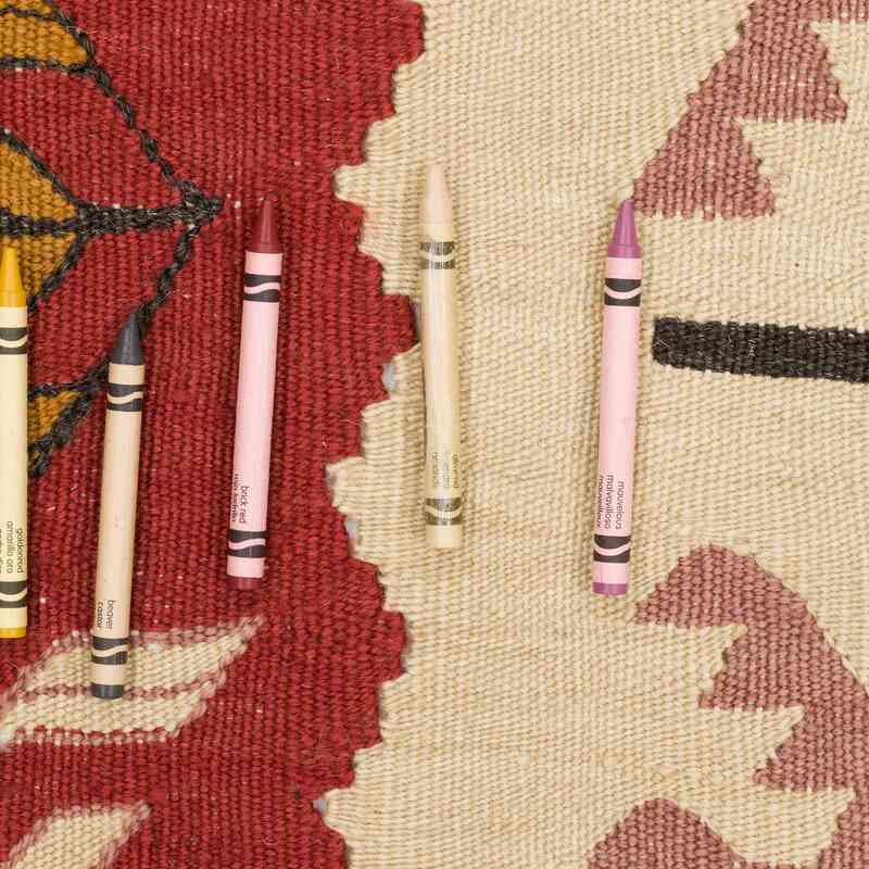New Handwoven Turkish Kilim Runner - 3' 1" x 10' 7" (37" x 127") - K0065400