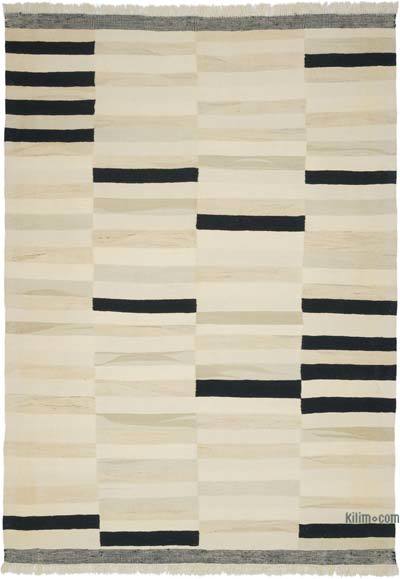 New Handwoven Turkish Kilim Rug - 6' 9" x 9' 7" (81" x 115")